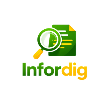 Logotipo da Infordig, plataforma de consultas de CPF, CNPJ e validação de informações